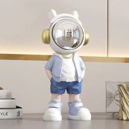 Spaceman Astronaut Ornaments Small Crafts Living Room Wine Cooler Home Decorations Desktop Creative Gift 240408