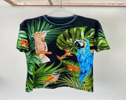 2020 summer Fashion Clothing 3D design parrot letter Tshirts Short Sleeve Male t shirt Tops men039s summer men clothes t shirt6304423