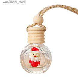 Car Air Freshener Empty Perfume Bottles Christmas Santa Claus/ Deer/Stockings Hang Car Diffuser 10ml Car Perfume Bottle Empty Refillable Car L49