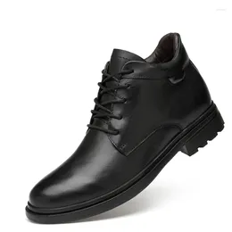 Boots Genuine Leather Men Business British Style Casual Shoes Man Ankle Top Quality Formal Dress Footwear