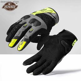 Cycling Gloves Man Motorcyc Gloves Outdoor Sports Protection Riding Cycling Gloves Summer Racing Protection Moto Breathab Gloves S-XXL L48