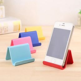 2024 Candy Colour Universal Mini Smart Phone Table Desk Mount Stand Phone Holder Bracket for Cell Mobile Phone Tablets Lazy Bracketlazy bracket phone holder