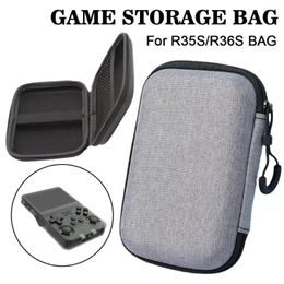 Storage Bags Portable Game Case For R36S / R35S Bag EVA Cloth R36S/R35S Console Black Grey Accessories