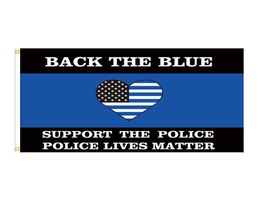 Back The Blue Flag Police Lives Matter Flag 150x90cm 3x5ft Printing Polyester Club Team Sports Indoor With 2 Brass Grommets6360523