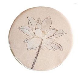 Pillow Chinese Round Chair Lotus Circular Non-slip Seat Mat Includes Core