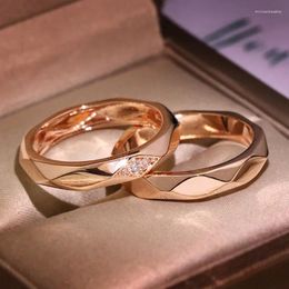 Wedding Rings Luxury Fashion Filled Couple Ring Men's Promise Romantic Bride Engagement Fine Jewellery