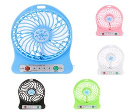 Portable Mini Fan 3 Speed Adjustable Fans For Home OfficeDesk Travel With LED Light USB Rechargeable Fan Handheld8380431