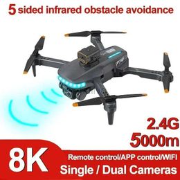 Drones 8K Mini Dual Camera Optical Flow Drone 5-sided Intelligent Obstacle Avoidance Aerial Photography Quadcopter for Travel 24416