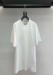 Plus Size M5XL t shirt Men and woman Women039s clothing luury sumptuousness White print 100 cotton top quality neck color shi4923991