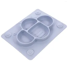 Plates Baby Dinner Plate Suction Cup Toddler With Silicone Kids Tableware Serving Utensils