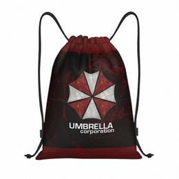 custom Umbrella Corps Corporati Drawstring Backpack Bags Women Lightweight Video Game Gym Sports Sackpack Sacks for Shop 03hV#