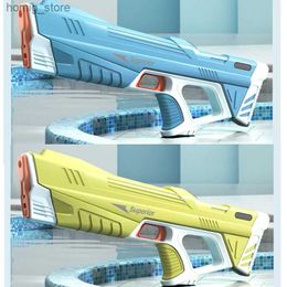 サンドプレイウォーターファン電気水銃のおもちゃが子供の高圧と強力な充電水自動噴霧子どものおもちゃy240416を爆発させる