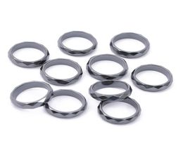 6mm Wide Band Rings Fashion No Magnetic Hematite Magnet Ring For Man Mix 6 to 138180136