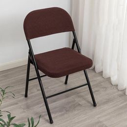 Chair Covers Two Piece Set Folding Dining Cover Case Backrest Slipcover Elastic Office Computer Seat Protector Housse De Chaise