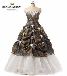 2017 New Sexy Sweetheart Ball Gown Appliques Camouflage Quinceanera Dresses Ball Gown Prom Pageant Debutante Dress Party Gown QC 46904712