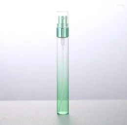 Storage Bottles 10 Ml Gradient Colours Refillable Spray Mini Glass Atomizer Empty Perfume Bottle Sample Containers LX1232
