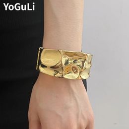 Modern Jewellery European and American Design Metal Bracelets For Women Female Exaggerative Accessories Drop 240416