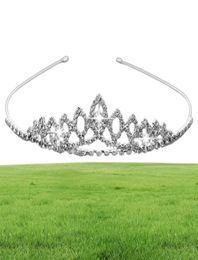 Girls Crowns With Rhinestones Wedding Jewellery Bridal Headpieces Birthday Party Performance Pageant Crystal Tiaras Wedding Accessor7217966