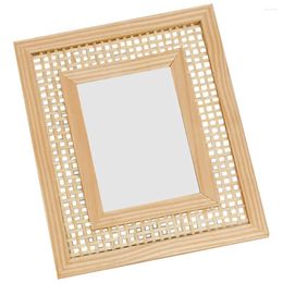 Frames Wedding Po Frame Woven Picture Memorial Solid Wood Craft Holder For Wall Unique