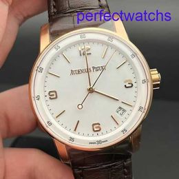 AP Wrist Watch Collection CODE 11.59 Series 41mm Automatic Mechanical Fashion Casual Mens Swiss Famous Watch 15210OR.OO.A099CR.01 White Form Table