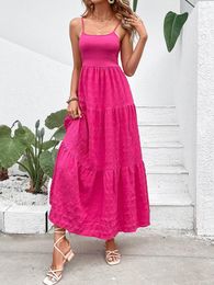 Casual Dresses Summer Bohemian Maxi Dress Women Sleeveless Loose Vintage Beach Sundress Female Fashion Elegant Party Long Robe