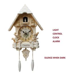 20INCH Cuckoo Music Wall Clock Children clock Living Room Bedroom Hourly Time Speak Smart Timekeeping Wall Clock Modern Design9500609