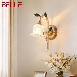 Wall Lamps BELLE Contemporary Lamp French Pastoral LED Creative Flower Living Room Bedroom Corridor Home Decoration