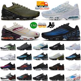 TN 3 scarpe da corsa sportiva tn plus iii uomini designer femminile tns sneakers classico triplo black bianco olive corte viola ossidiano tunato 3s tnplus istruttori di grandi dimensioni 46