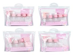 Refillable Compacts 8pcSet Travel Mini Makeup Cosmetic Face Cream Pot Bottles Plastic Transparent Empty Make Up Container Bottle 9703848