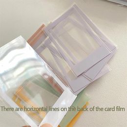 Storage Bags 40Pcs/pack Kpop Toploader Solid Color Border Pocard Sleeves Idol Po Cards Protective Bag Card Protector Film