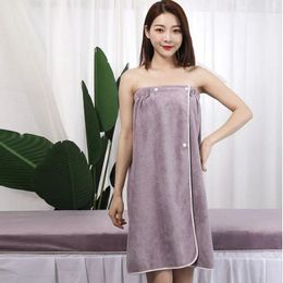 Towel Beauty Salon Absorbent Microfiber Bath Ladies Wearable Tube Top Skirt All Seasons Universal