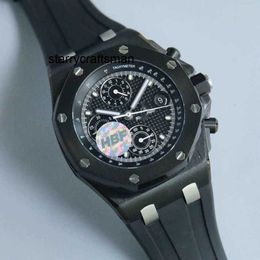 Designer Watches Aps Watch Offshore Royal Chronograph Menwatch Automatic Mechanical Supercolen Cal.3126 Rubber Strap Montre QVA6