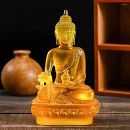 Decorative Figurines Resin Craft Buddha Statue Thai-style Zen Ornaments Pharmacist Buddhist Sculpture Handmade Crafts Temple