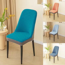 Chair Covers Elastic Dual Colour Cover Dining Seat Household Items Curved Cushion Strech Comfortable Irregular