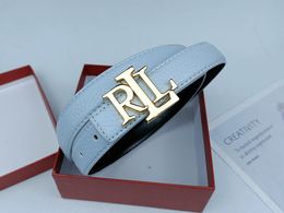 Fashion Designer RLL Belts Luxury Brand Genuine Leather Belt For Women Gold Silver Buckle Width 2.5cm 16 Styles Highly Quality Female Belts