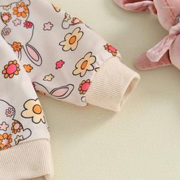 Clothing Sets Toddler Baby Boys Girls Easter Outfit Carrot Long Sleeve Crewneck Sweatshirt Top Pants Spring Clothes