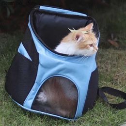 Cat Carriers Crates Houses Kitten Puppy Shoulders Backpack Mesh Breath Pet Outdoor Travel Bas for Cats Small Dos Cat Carrier transportadora para ato L49