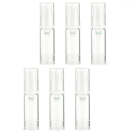 Storage Bottles 6 Pcs Liquid Foundation Bottle Small Plastic Container Lotion Pump Empty Multipurpose Travel