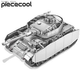 3D Puzzles Piececool 3D Metal Puzzles 1 48 Panzer IV Tanks H Assembly Model Kits Jigsaw Creative DIY Sets for Adult Collection Y240415