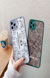 For iPhone 11 Por Max Xs Max Xr X 6 6S 7 8 Plus Case Cover Kaws 3D Toy Cartoon Soft Silicone Rubber Cute9908126