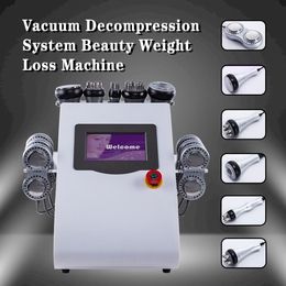 Slimming Machine Professional 6 In 1 40K Ultrasonic Cavitation Slimming Machine Vacuum Liposuction Multipoles Rf Lipo Laser Body Shaping Ski