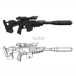 Gun Toys 1 1 Terran C10 Spectre Sniper Rifle Lmitation Gun 3D Paper Model DIY Handmade Toy 240416