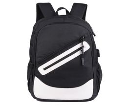 Waterproof Large Backpack Men Laptop Bags Black Backpacks Man Travel Teenager Bookbag Oxford USB Charger Male Mochilahi5354083