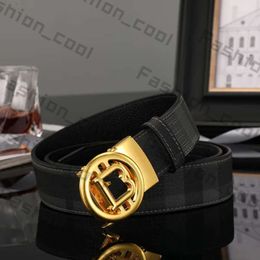 Men's Belt Automatic Buckle Brand Name Belt Burr Berry Belts Luxury Striped Letter Buckle Classic Fashion Belt Gold Silver Black Buckle Casual Width 3.8cm Size 977
