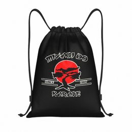 karate Kid Miyagi Do Drawstring Backpack Sports Gym Bag for Men Women Anime Cobra Kai 80s Movie Shop Sackpack 29wK#