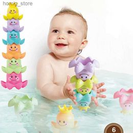 1 piece of childrens ocean life octopus stacking cup bathroom toy childrens game education cute cartoon bathroom childrens bathroom toy Y240416