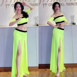 Stage Wear Belly Dancing Costume Dancer Lessons 2024 For Women Set Oriental Adult Professional Clothes TOP Pants Suit