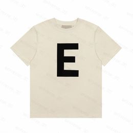 T-shirt Essentialsshirt Mens T Shirts Thick Cotton Version Summer Women Designers Tshirt Fashion Tops Man Casual Letter Polos Clothing Clothes Tees 2024 ZX10