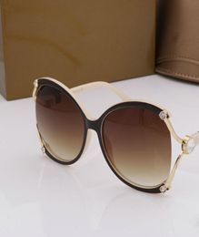 hot Luxury sunglasses 1156 oversized metal square frame mens designer glasses Gold plated material anti-UV400 lens With boxes1022666