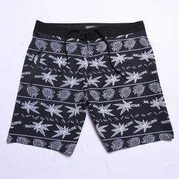 Print Laser Men Water Repellency 4 Way Stretch Spandex Surf Swim Beach Shorts Bermuda Board L7 240416